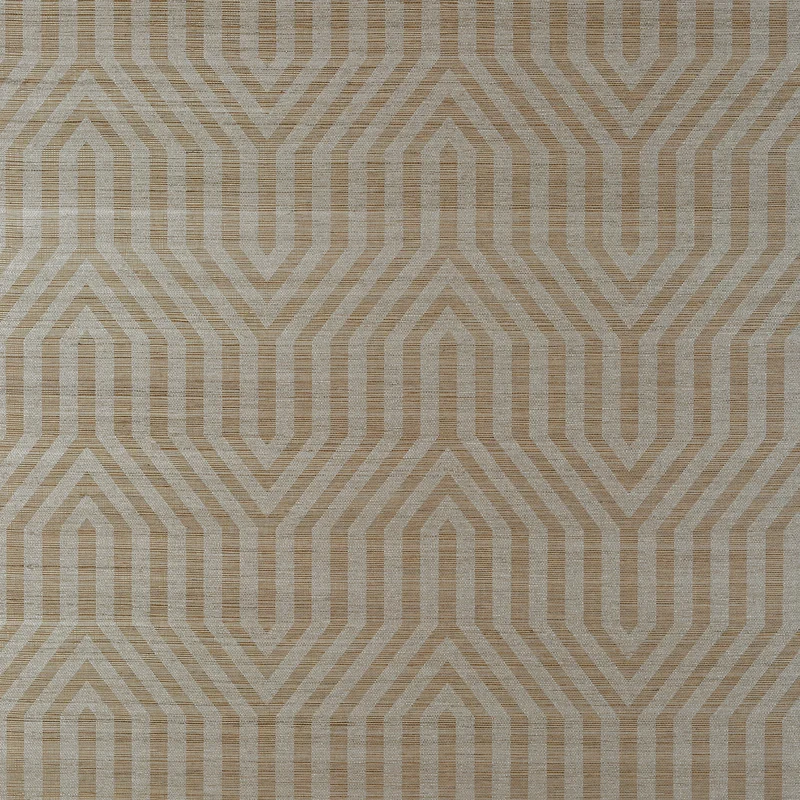 Thibaut Tribeca Sisal — Brown Sisal wallpaper in Brown