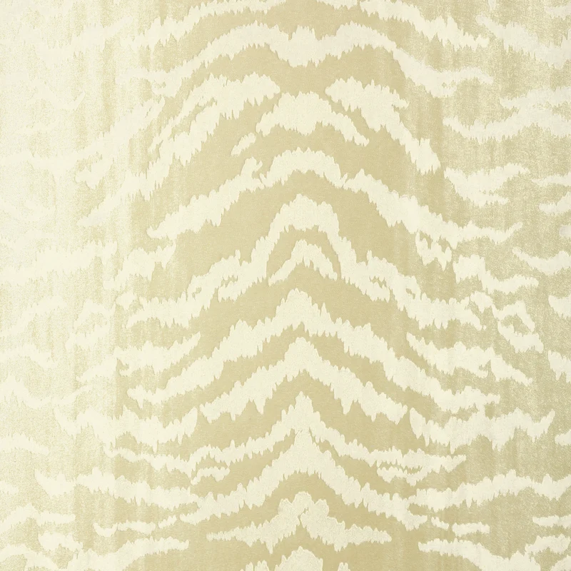 Thibaut Tiger Flock — Pearl Flock on Non Woven wallpaper in Pearl