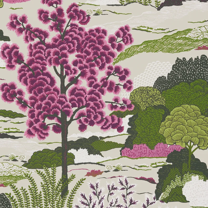 Thibaut Daintree — Fuchsia wallpaper