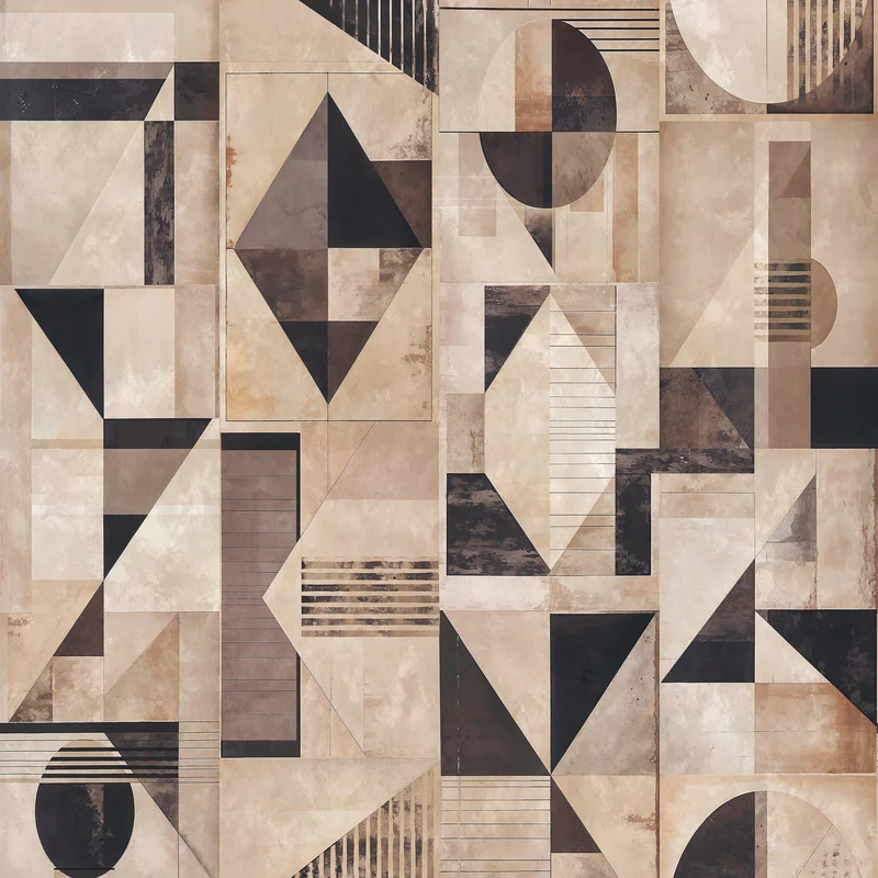 Thibaut Galaxy Mural — Graphite and Champagne 3 Panel Mural, Abaca on Foil wallpaper in Graphite and Champagne