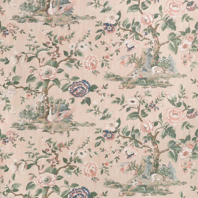 Thibaut Forest Lodge — Apricot Non Woven wallpaper in Apricot