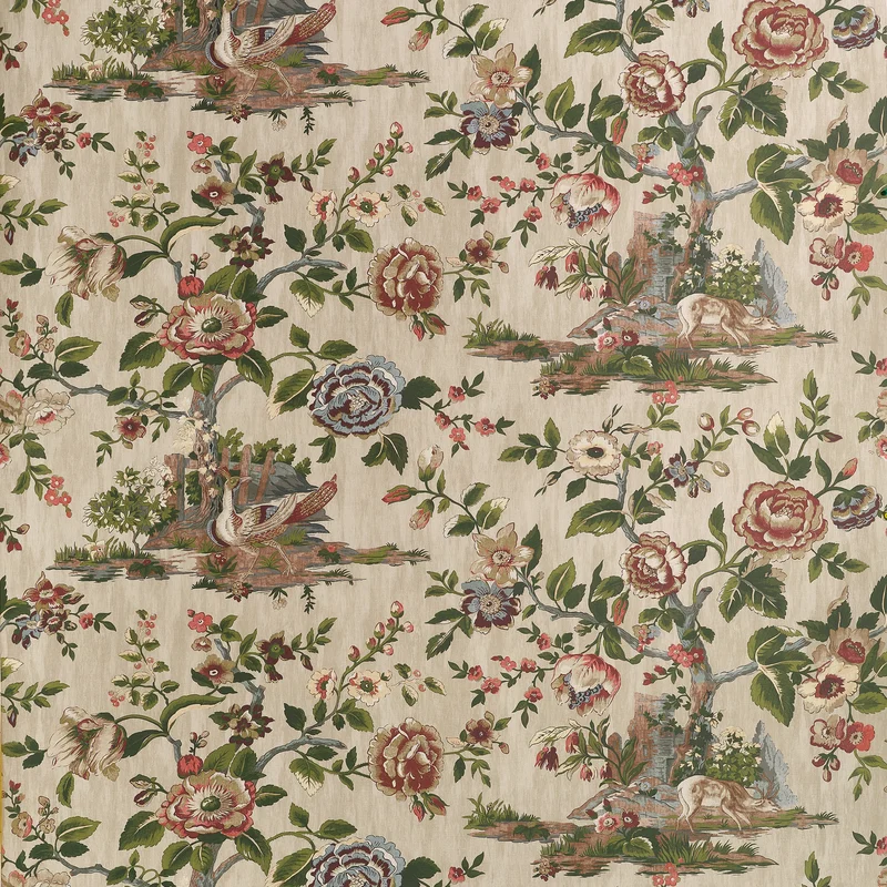 Thibaut Forest Lodge — Flax Non Woven wallpaper in Flax