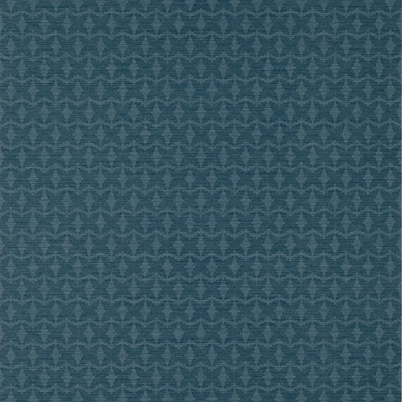 Thibaut Zion Wide Width — Navy Embossed Vinyl on Non Woven wallpaper in Navy