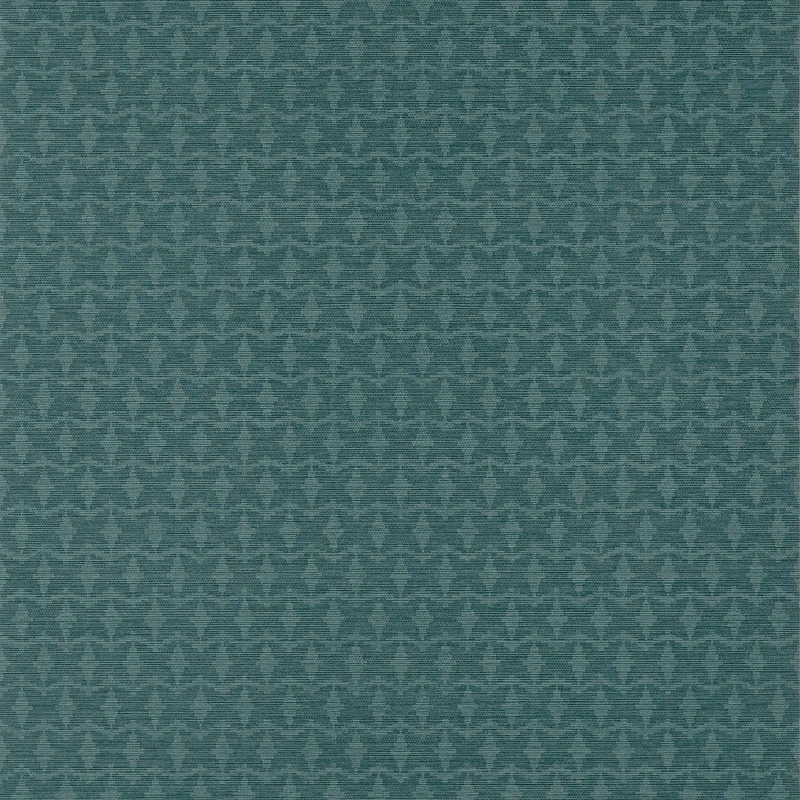 Thibaut Zion Wide Width — Teal Embossed Vinyl on Non Woven wallpaper in Teal