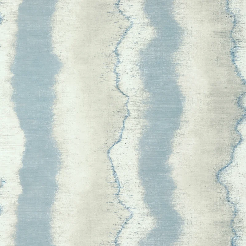 Thibaut Geode Wide Width — Denim Embossed Vinyl on Non Woven wallpaper in Denim