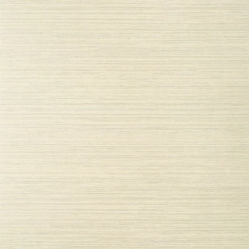 Thibaut Luta Sisal Wide Width — Beige and Metallic Silver Embossed Vinyl on Non Woven wallpaper in Beige and Metallic Silver