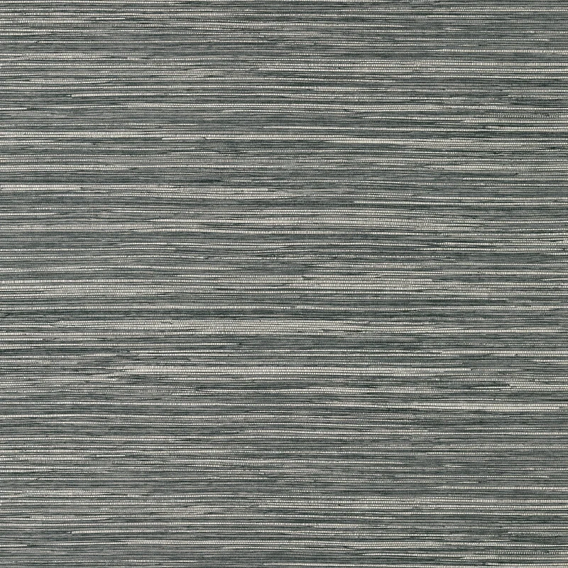 Thibaut Normandy Wide Width — Charcoal Embossed Vinyl on Non Woven wallpaper in Charcoal