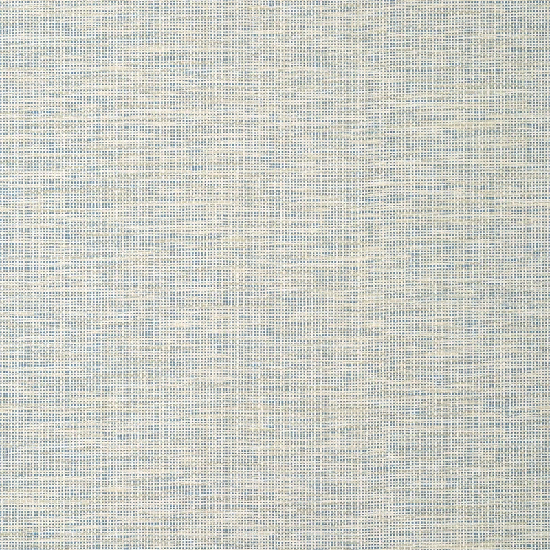 Thibaut Spiro Wide Width — Neutral and Blue Embossed Vinyl on Non Woven wallpaper in Neutral and Blue