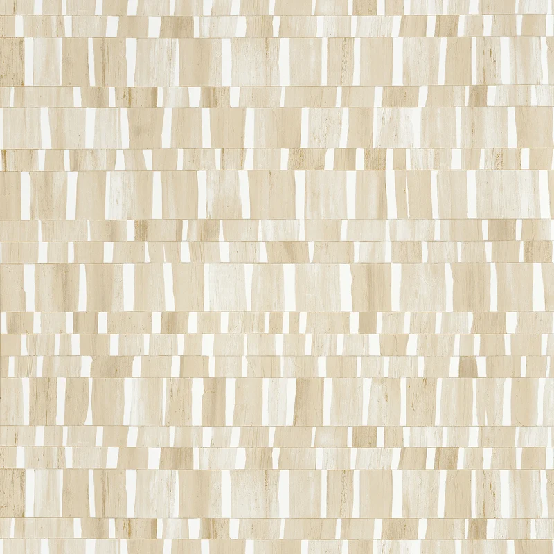Thibaut Twillingate Wide Width — Cream Embossed Vinyl on Non Woven wallpaper in Cream