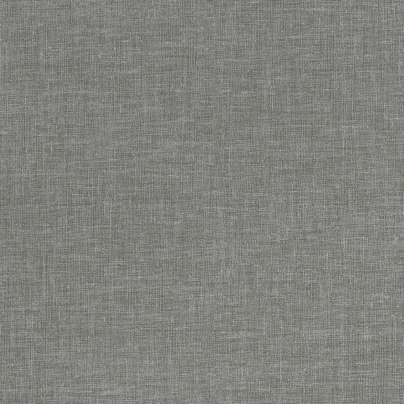 Thibaut Linen Weave Wide Width — Dark Grey PVC-Free, Thermo Polymer Olefin on Non Woven wallpaper in Dark Grey