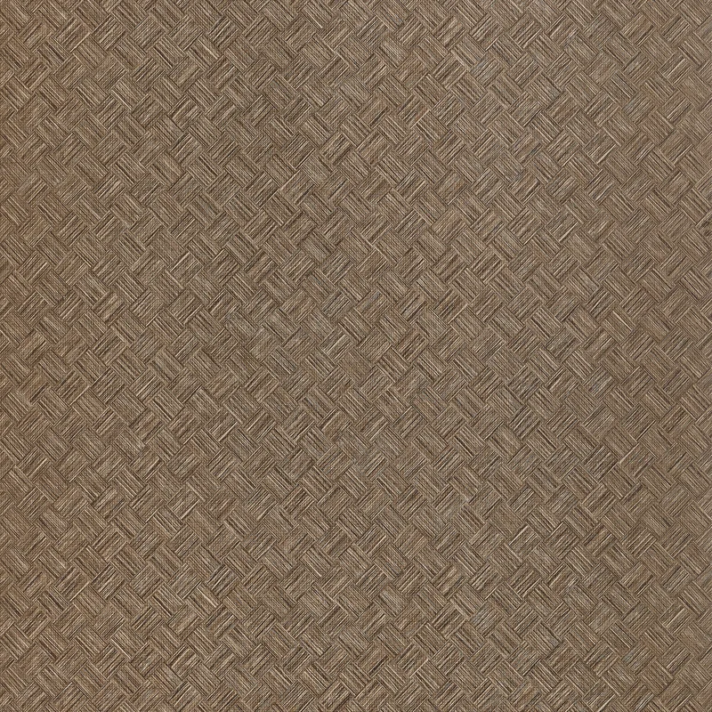 Thibaut Saddle Weave Wide Width — Brown Embossed Vinyl on Non Woven wallpaper in Brown