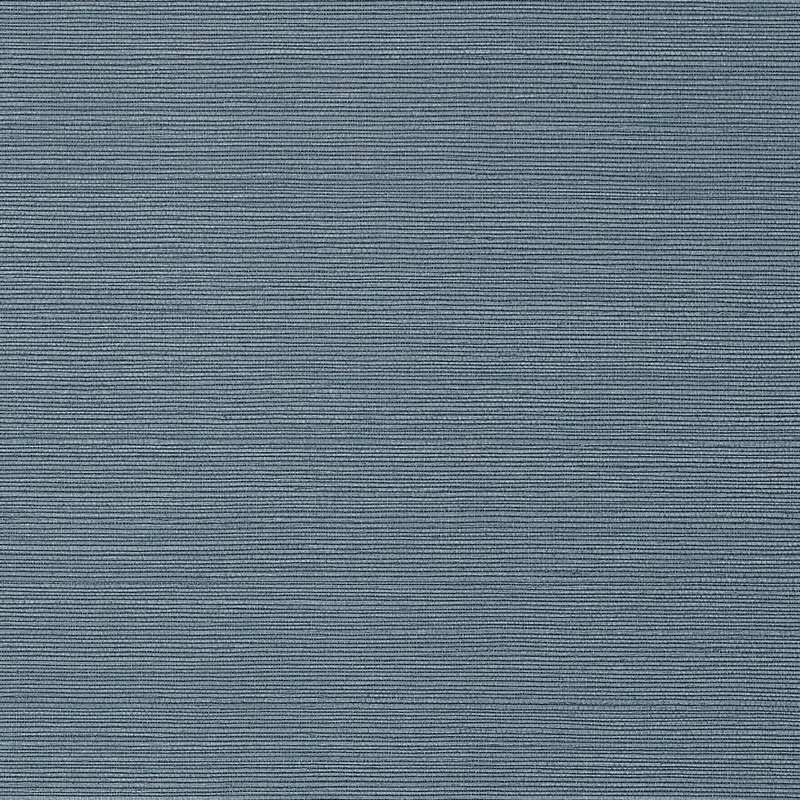 Thibaut Taluk Sisal Wide Width — Blue Embossed Vinyl wallpaper in Blue
