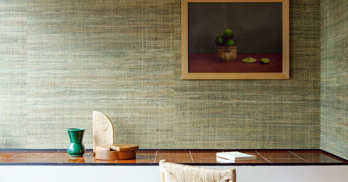 Arte Tana — Straw wallpaper detail