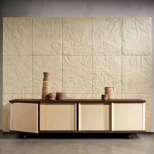 Arte Between Rivers — Rattan wallpaper detail