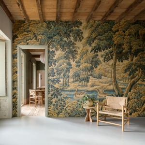 Arte Bucolique — Forest Green wallpaper detail