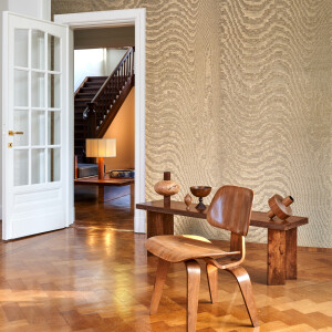 Arte Moire — Bright Gold wallpaper detail