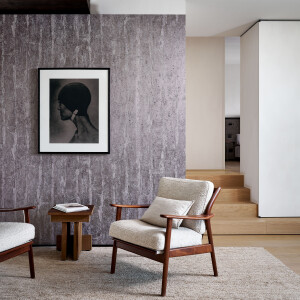 Arte Alepine — Metal Plum wallpaper detail