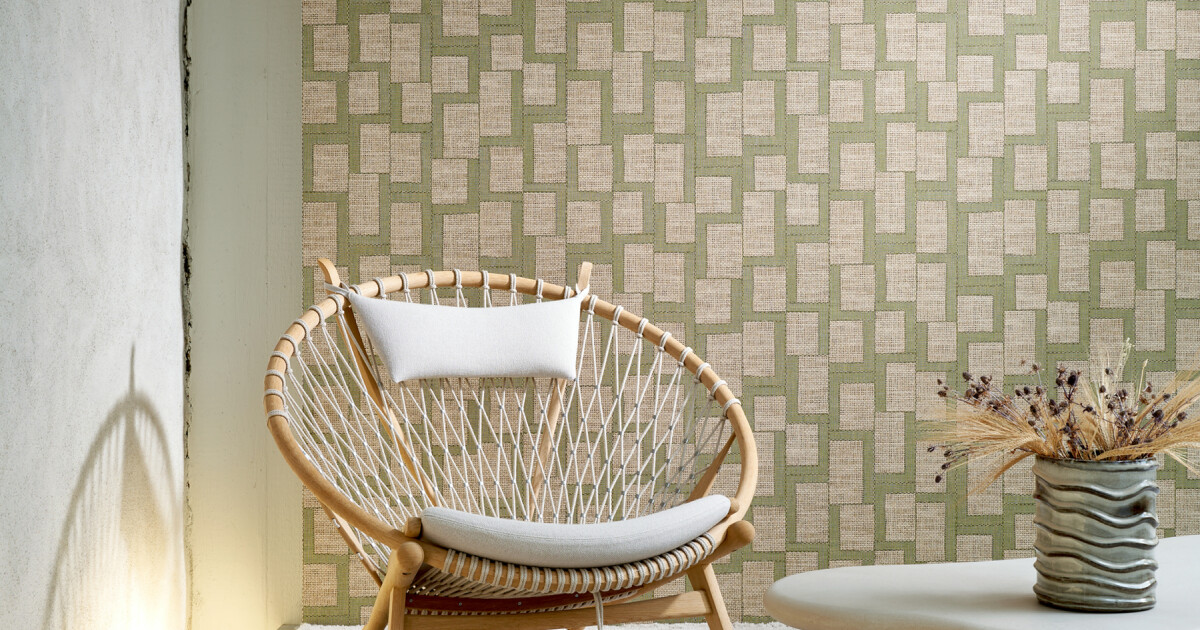 Arte Esparto Africano — Olive wallpaper detail