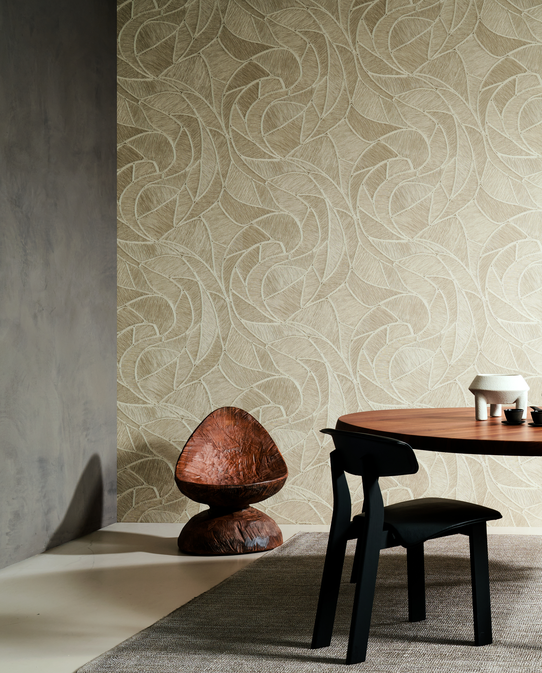 Arte Spiral — Linen wallpaper detail