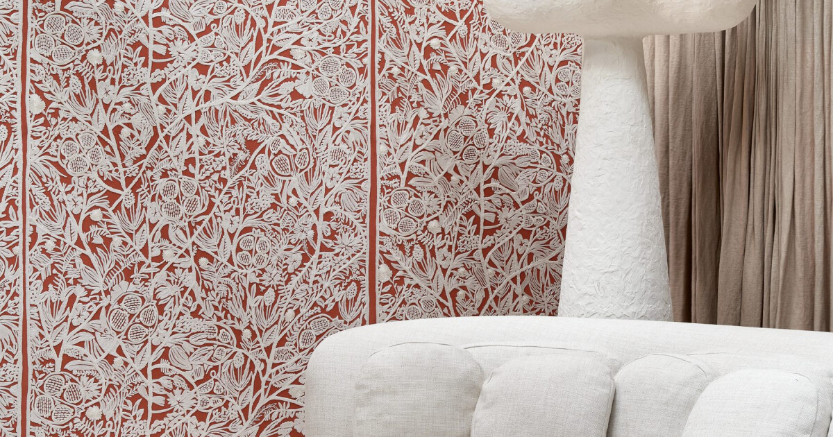 Arte La Perle — Coral wallpaper detail
