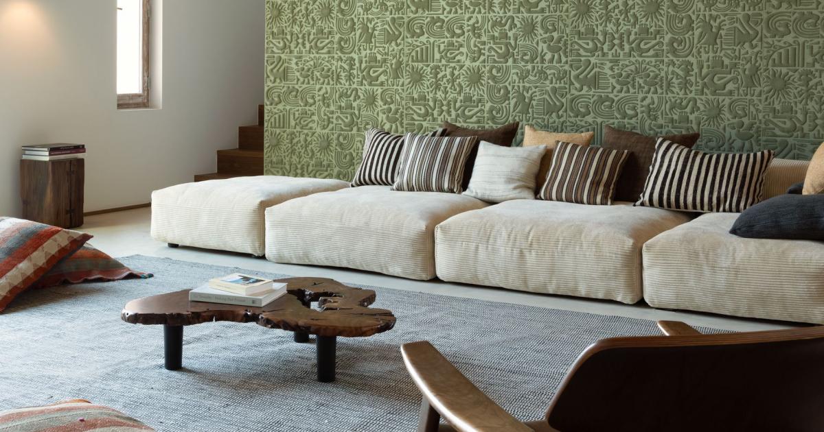 Arte Chimu — Olive wallpaper detail