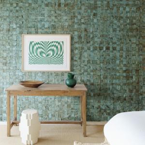 Arte Alba — Turquoise wallpaper detail
