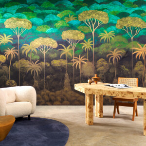 Arte Ciel Tropical — Emerald Forest wallpaper detail