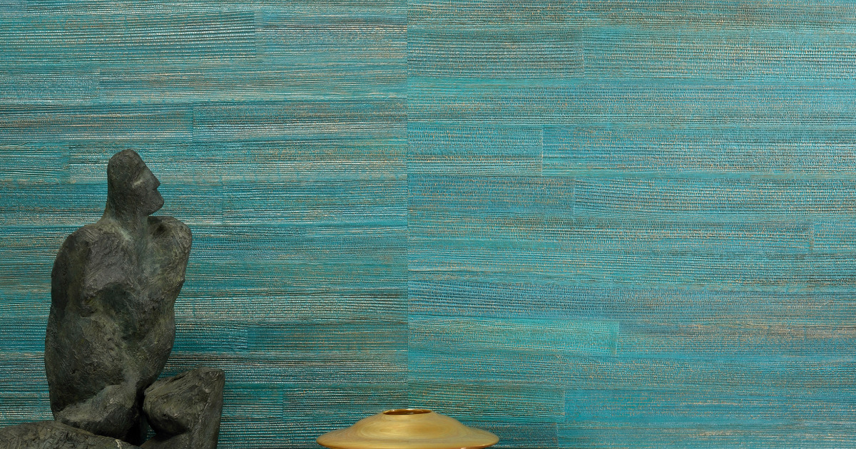 Arte Camago — Turquoise wallpaper detail