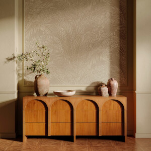 Arte Maui — Greige wallpaper detail