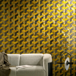 Arte Helix — Inca Gold wallpaper detail