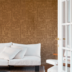Arte Barkhan — Ochre wallpaper detail