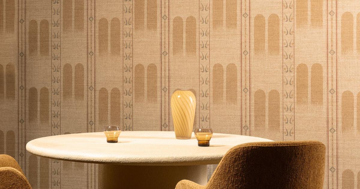 Arte Poona — Cinnamon wallpaper detail