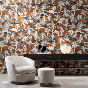 Arte Saranda — Amber Woods wallpaper detail