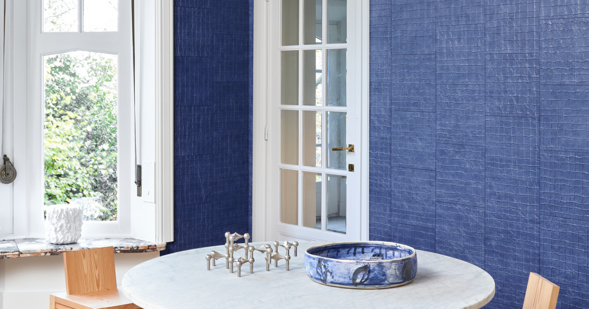 Arte Ténéré — Sodalite Blue wallpaper detail