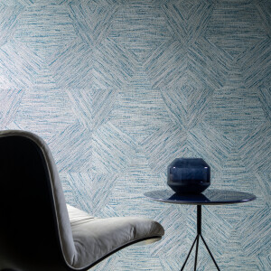 Arte Pentagono — Turquoise wallpaper detail