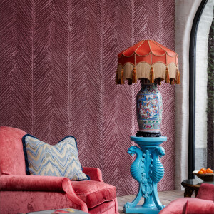 Arte Palma — Plum wallpaper detail