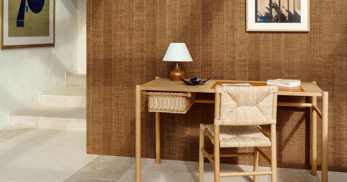 Arte Farini — Ochre wallpaper detail