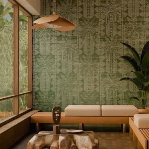 Arte Fenua — Silver Pine wallpaper detail