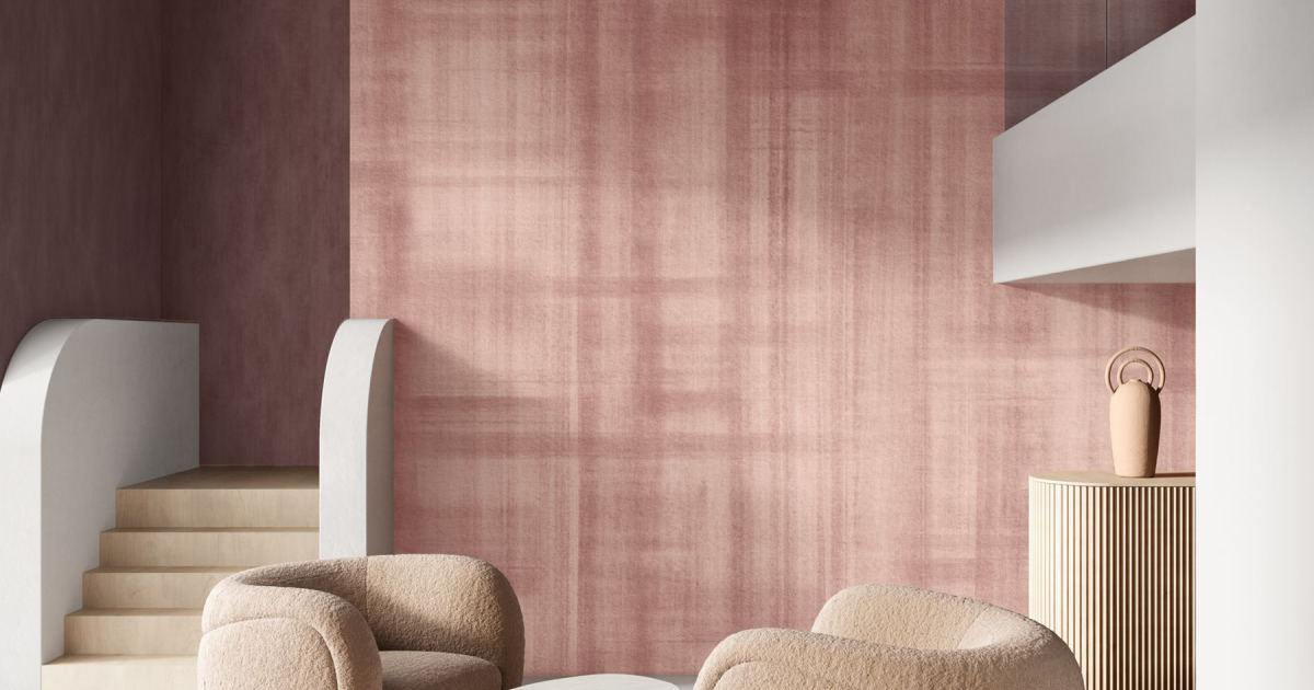 Arte Doudeville — Mauve wallpaper detail