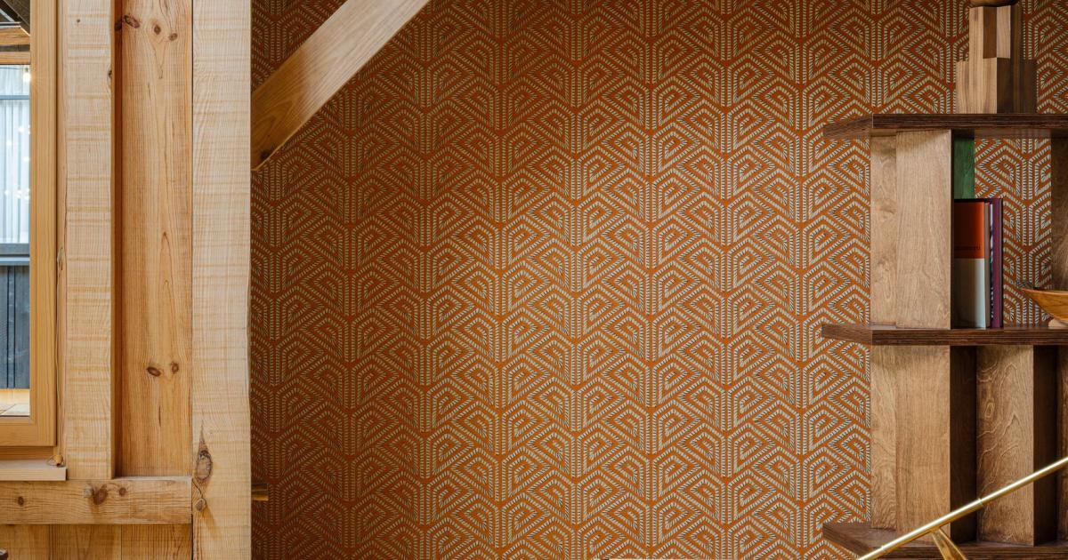 Arte Alata — Orange wallpaper detail
