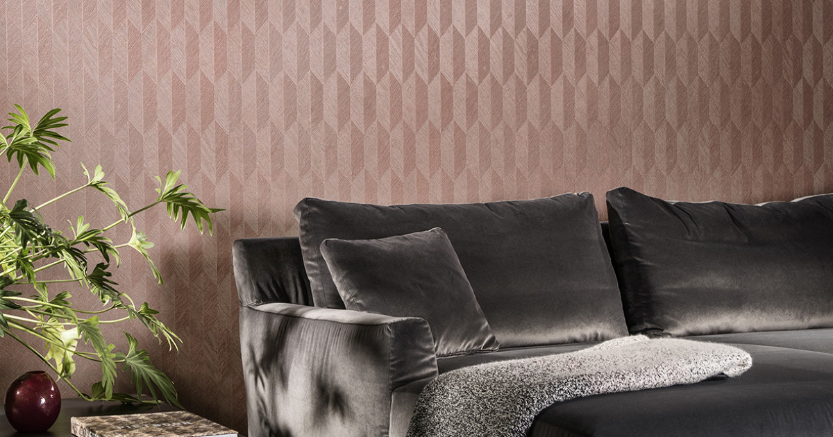 Arte Symbol — Vintage Blush wallpaper detail