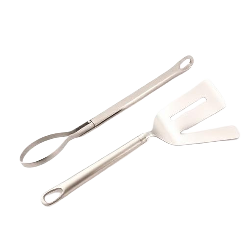 Long-handled tongs & spatula